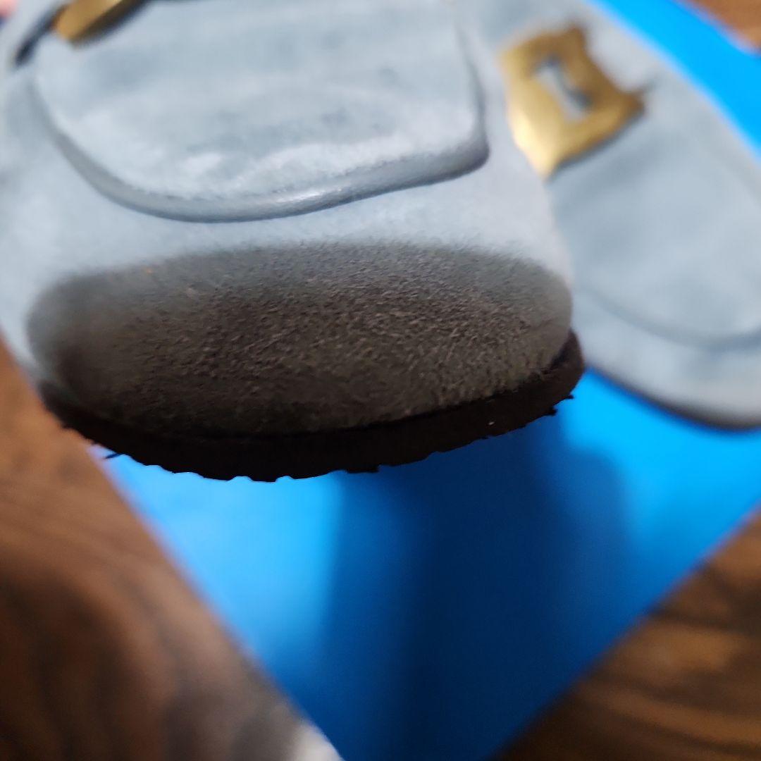 TOD'S スエード グレー ローファー