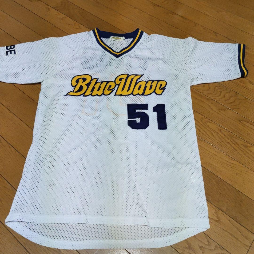 シャープ産業 オリックスブルーウェーブ ビジターユニフォーム メンズ SIZE Free ネイビー×イエロー 鈴木一郎 背番号51 イチロー レプリカ  WORLD SPORTS GOODS｜トレファクONLINE