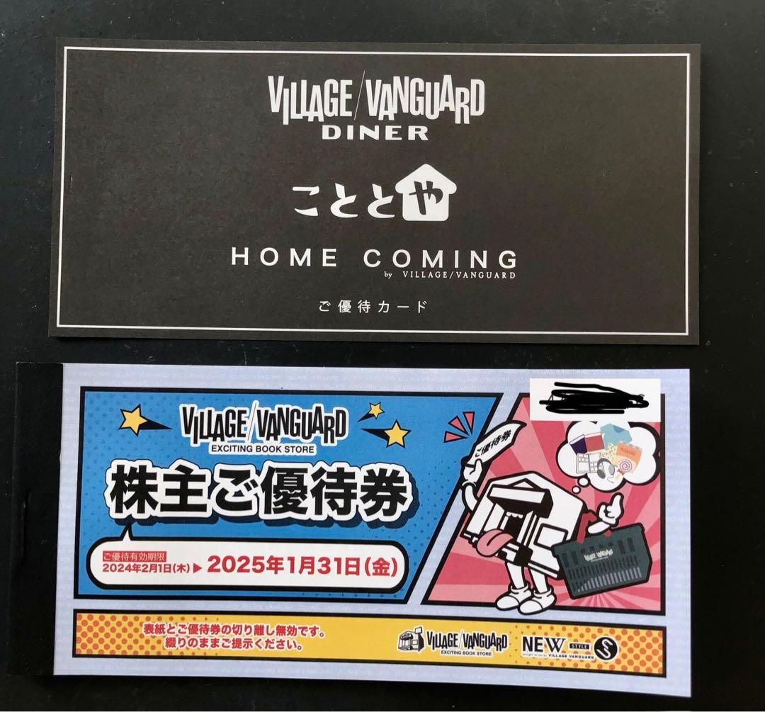 ヴィレッジヴァンガード 優待券 12000円分 Village vanguard