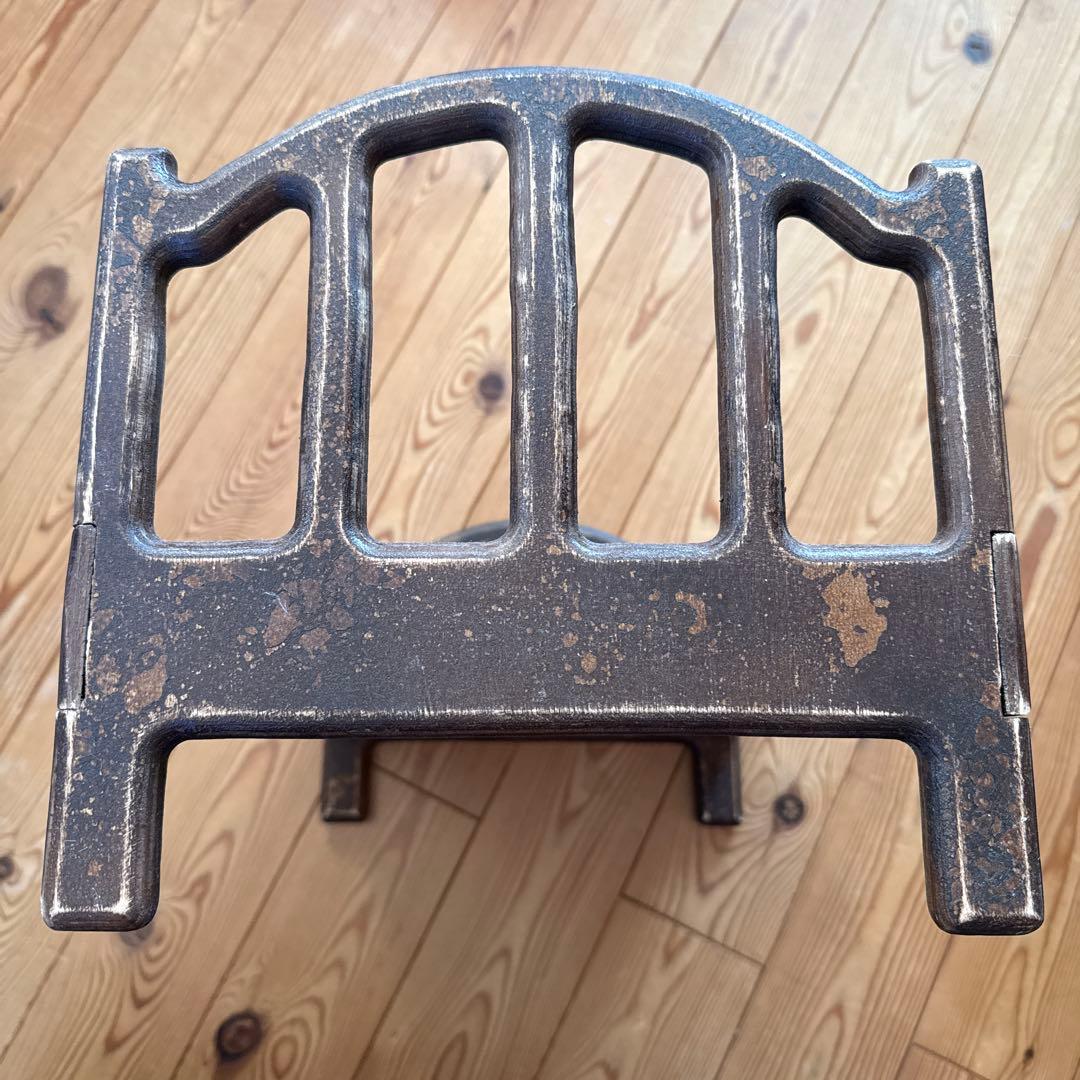 ニューボーン　撮影　道具　木製　ベッド ダークブラウン