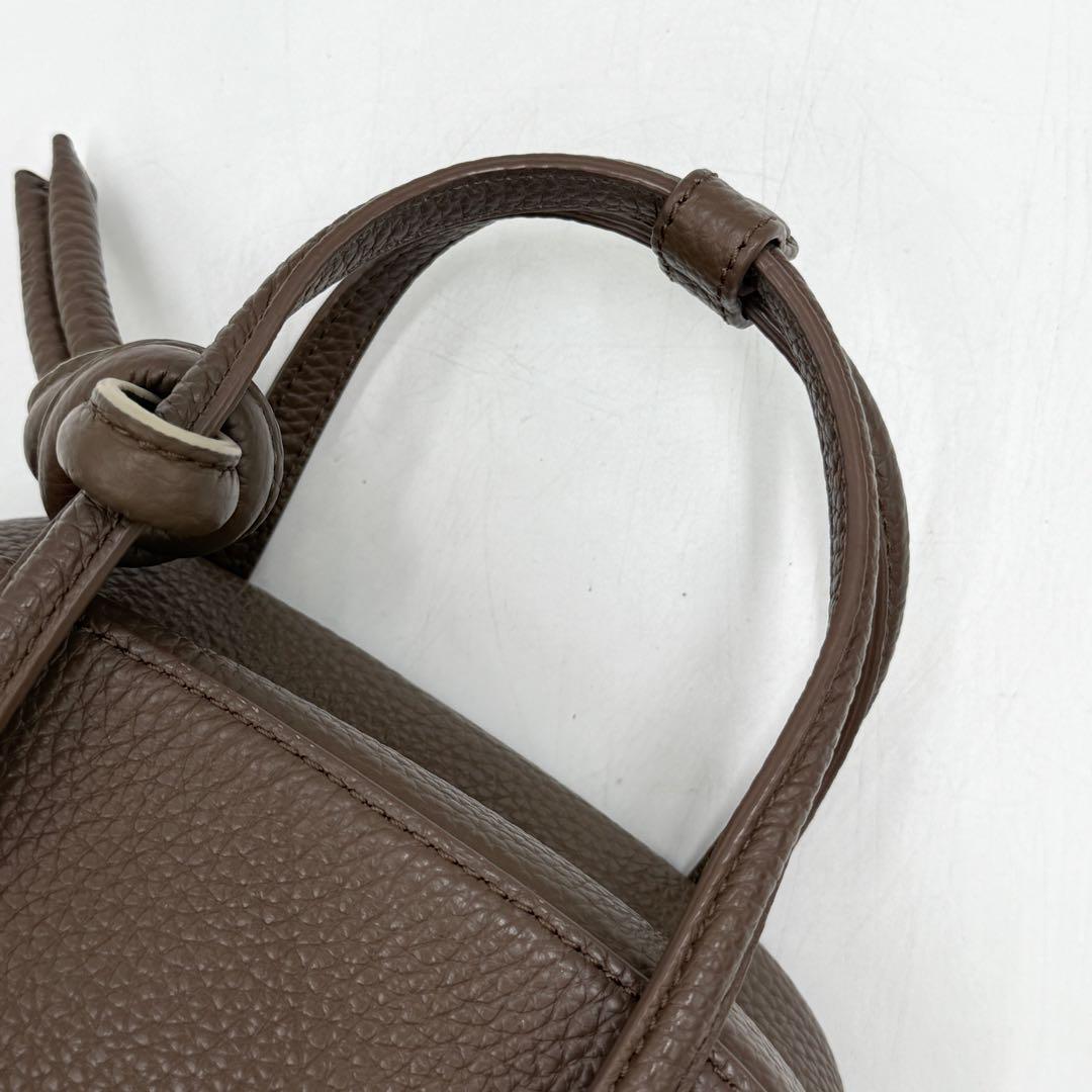 美品】ヴァジック ハンドバッグ アペロ ミニミニ レザー シボ革