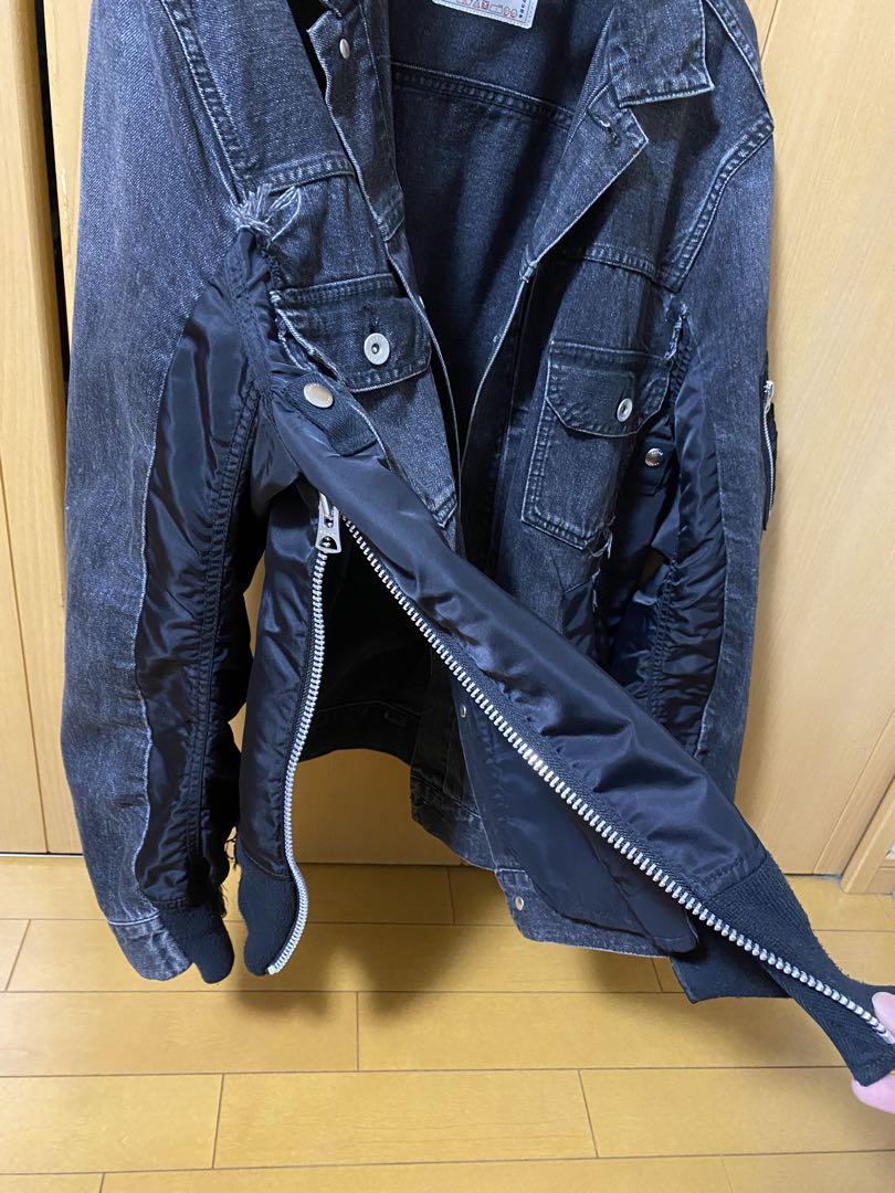 【売り切り】sacai Denim x Nylon Twill Jacket