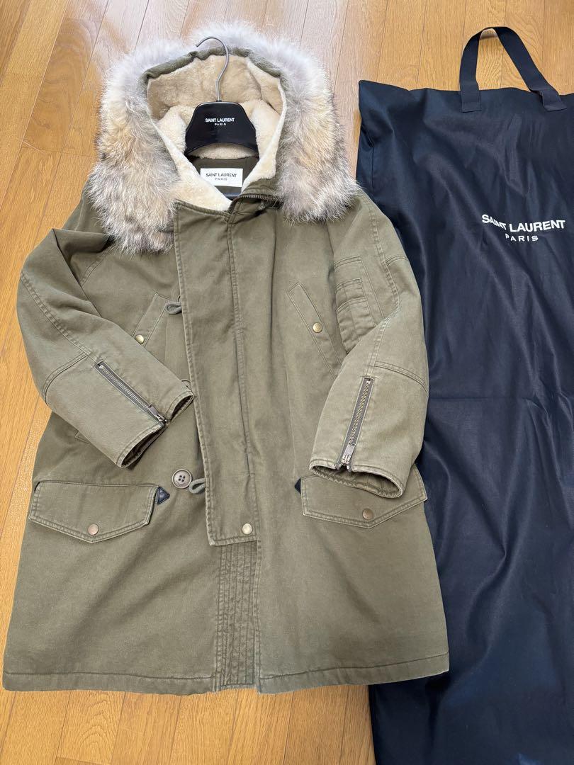 レア 国内正規品 サンローラン モッズコート エディ ファー 画像1