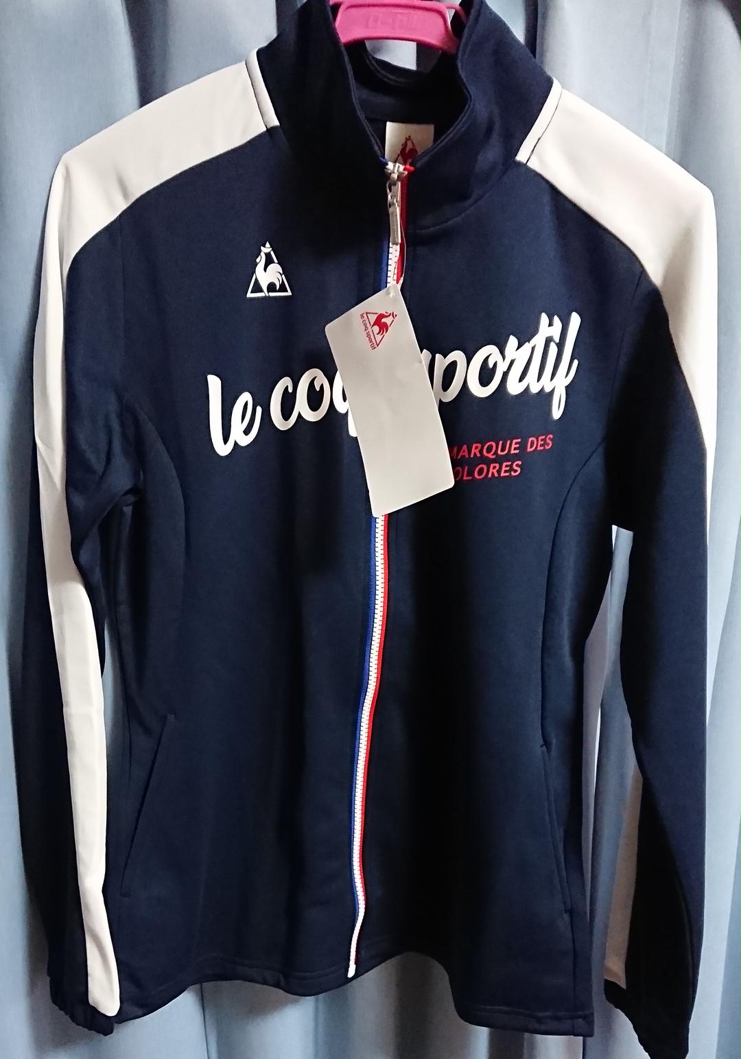 新品 希少 L le coq sportif full-zip jacket 紺 - ウェア激安
