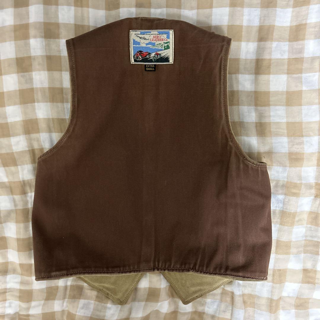 Aero Leatherエアロレザー・スウェード/レザーベスト