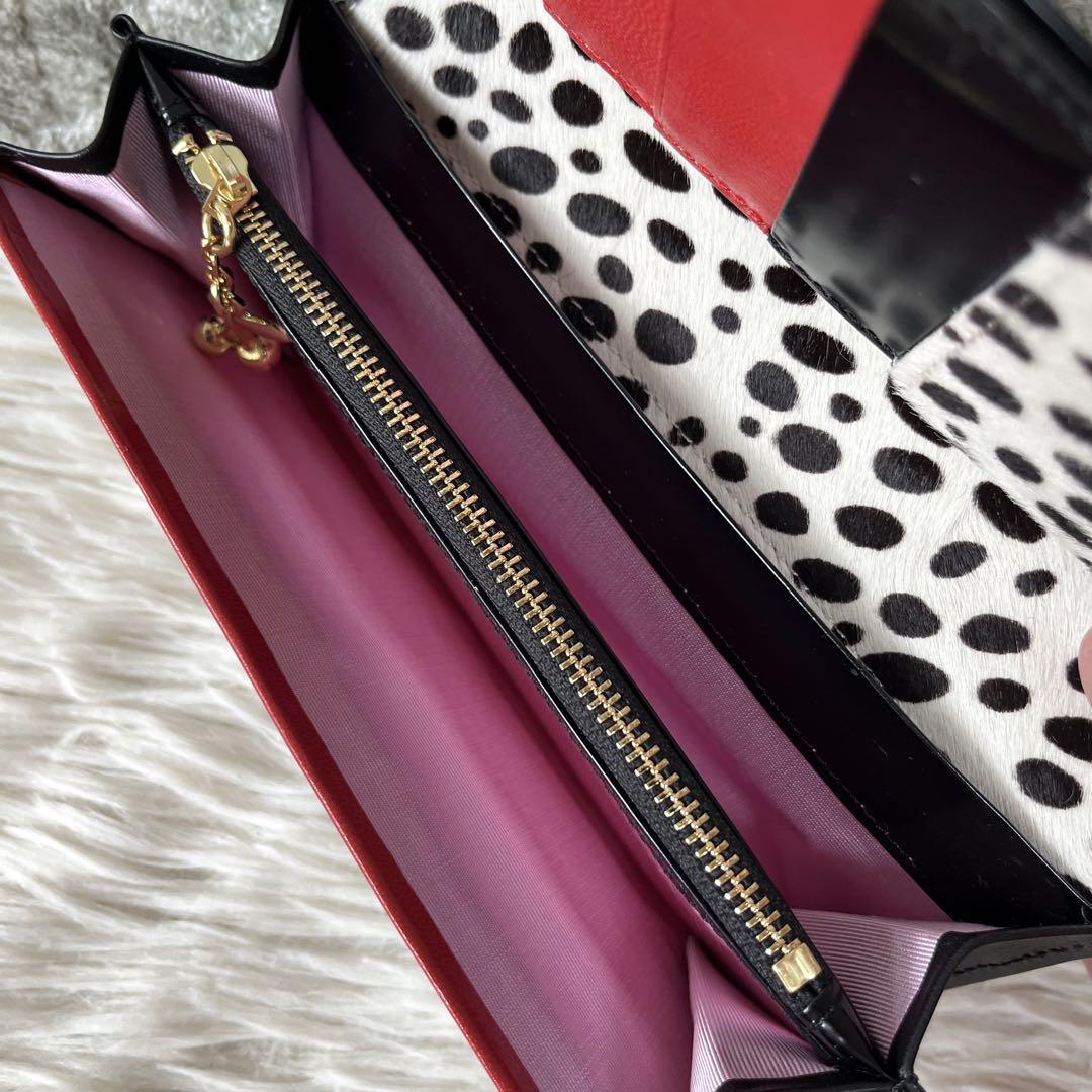 【極美品】フルッティディボスコ アルバ オリヴィア レザー かぶせ長財布 【極美品】フルッティディボスコ アルバ オリヴィア レザー かぶせ長財布