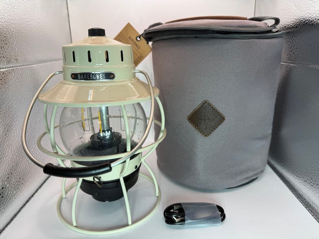 BAREBONES ビンテージホワイトランタン 収納バッグ付きBarebones Living