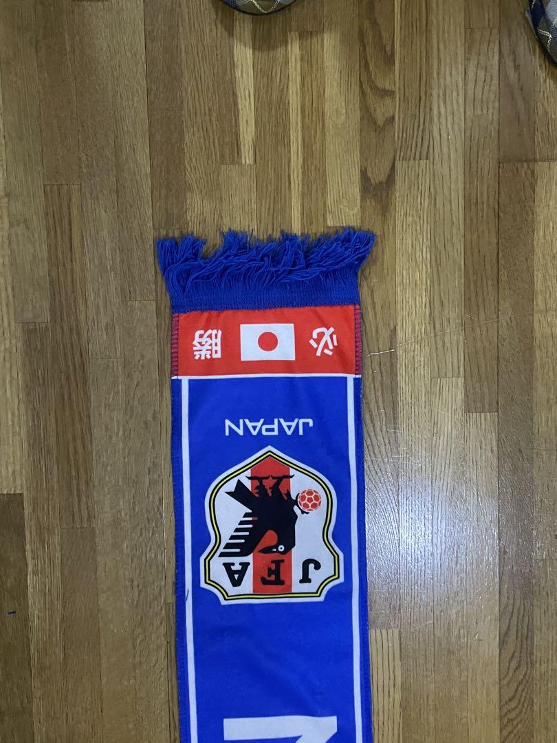 日本代表サッカー応援スカーフ2枚(ロゴ入1枚)