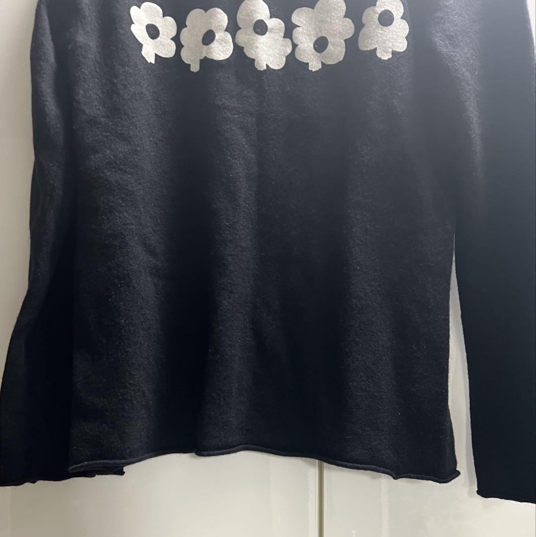 COMME des GARÇONS 花柄ウールセーター S