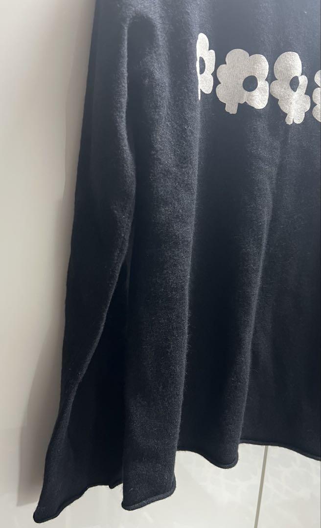 COMME des GARÇONS 花柄ウールセーター S