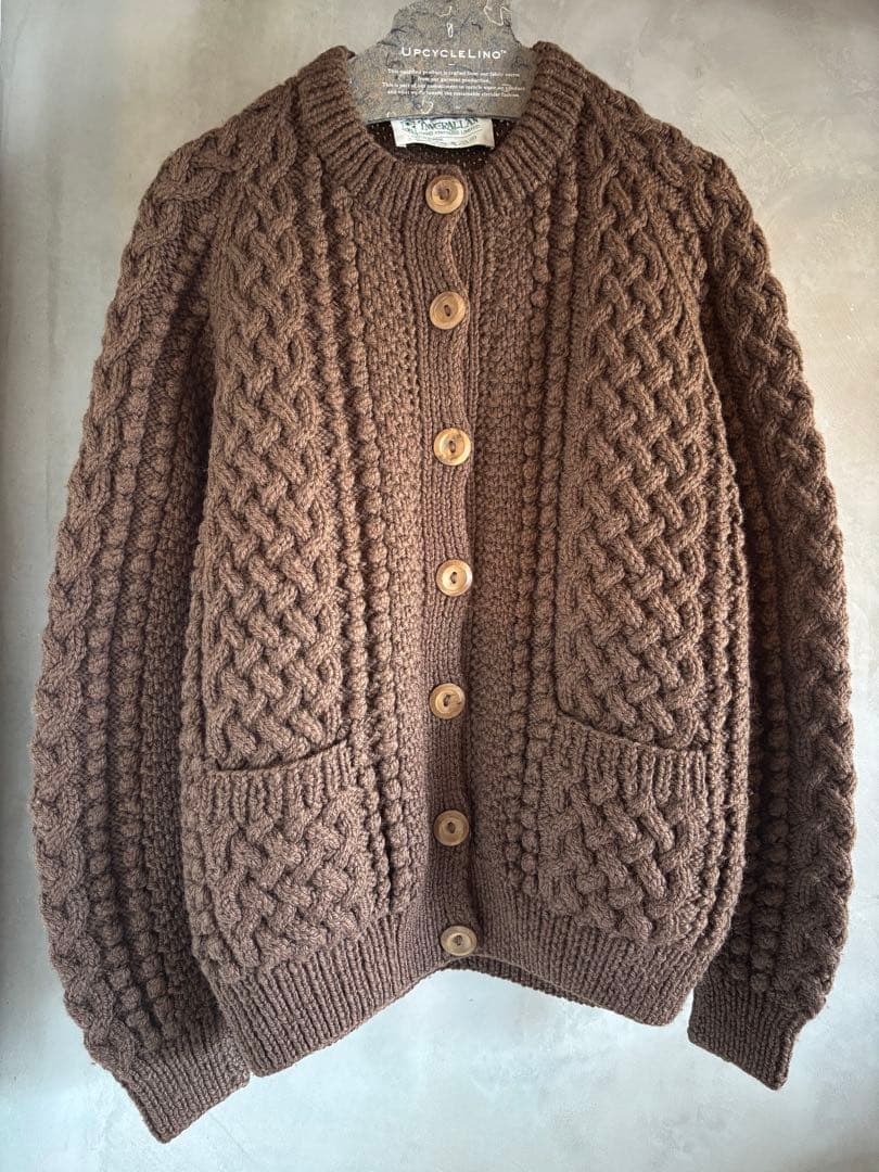 INVERALLAN インバーアランカーディガン スコットランド製 レディースM・INVERALLAN