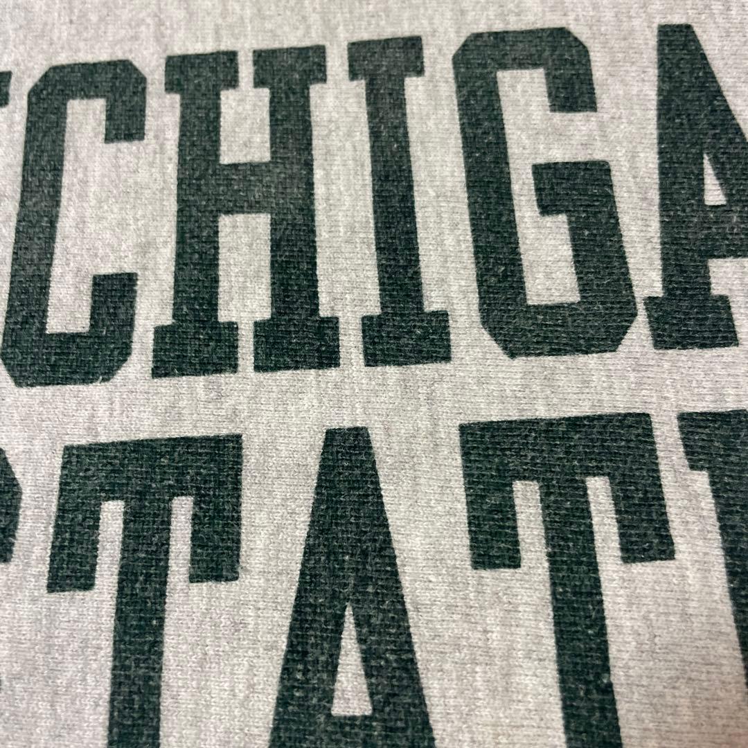 80s 染み込み ミシガン チャンピオン リバースウィーブ スウェット