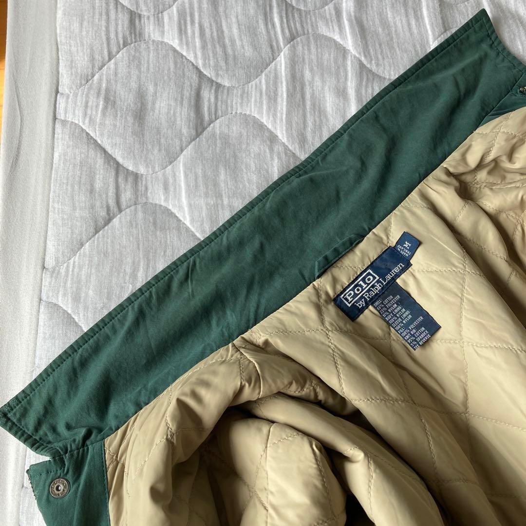 【美品】Polo Ralph Lauren 中綿ショートブルゾン　緑　M