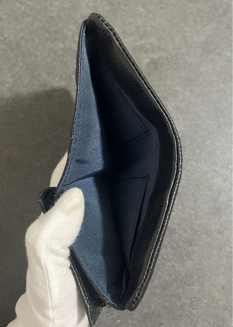 未使用 牛革 フォックス柄 刺しゅう 折財布 イアパピヨネ
