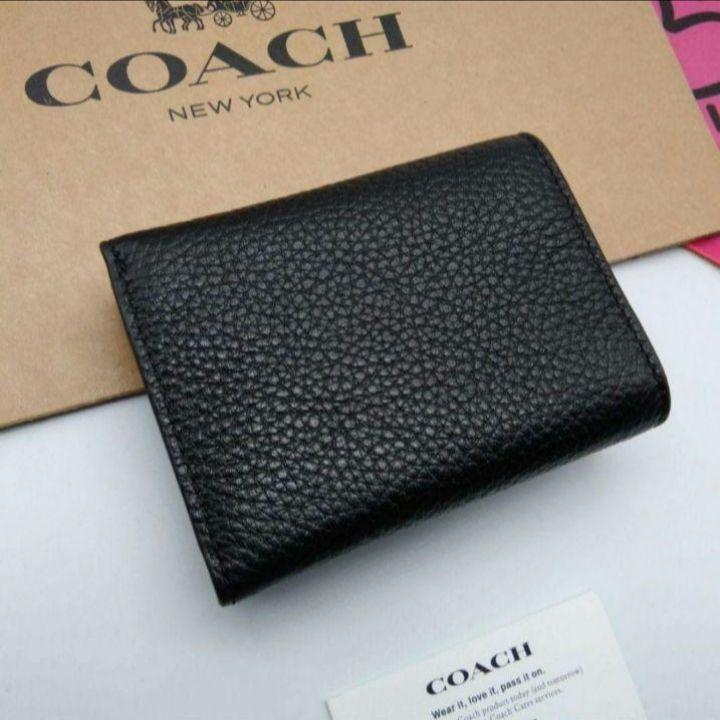 新作　新品　COACH　折り財布　レディース　人気の小銭入れ付き COACH コーチ アウトレット 三つ折り財布 ミニ財布 レディース