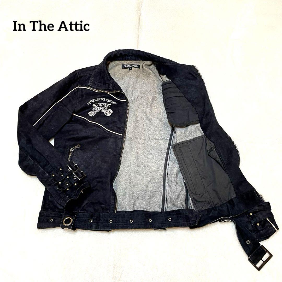 希少【In The Attic】インジアティック　ジップブルゾン　ジャケット　黒