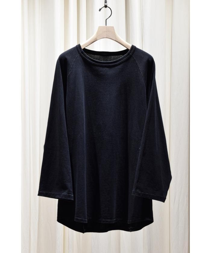 COMOLI 25SS コットンジャージ ベースボールTシャツ size3