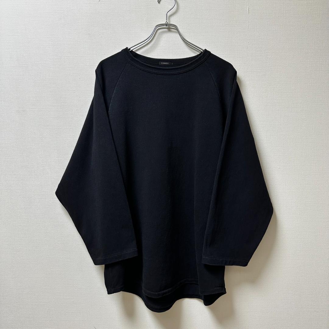 COMOLI 25SS コットンジャージ ベースボールTシャツ size3