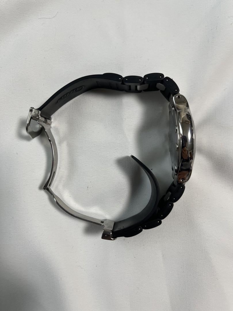 美品カルティエ CARTIER W10125U2 クロノスカフ デイト クォーツ