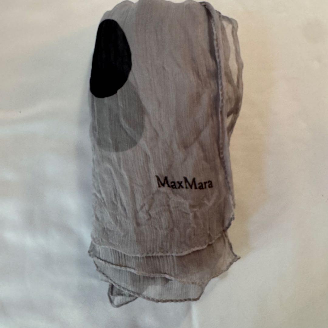 MAX MARA intrendシルク 超大判 シフォン スカーフ ストール