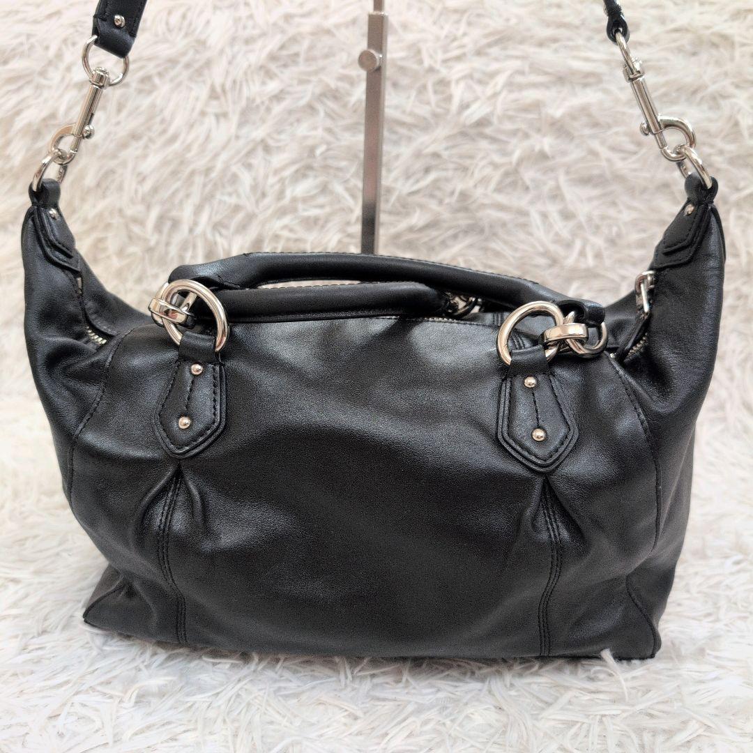 極美品 コーチ 2way ショルダーバッグ ハンド ブラック F33806