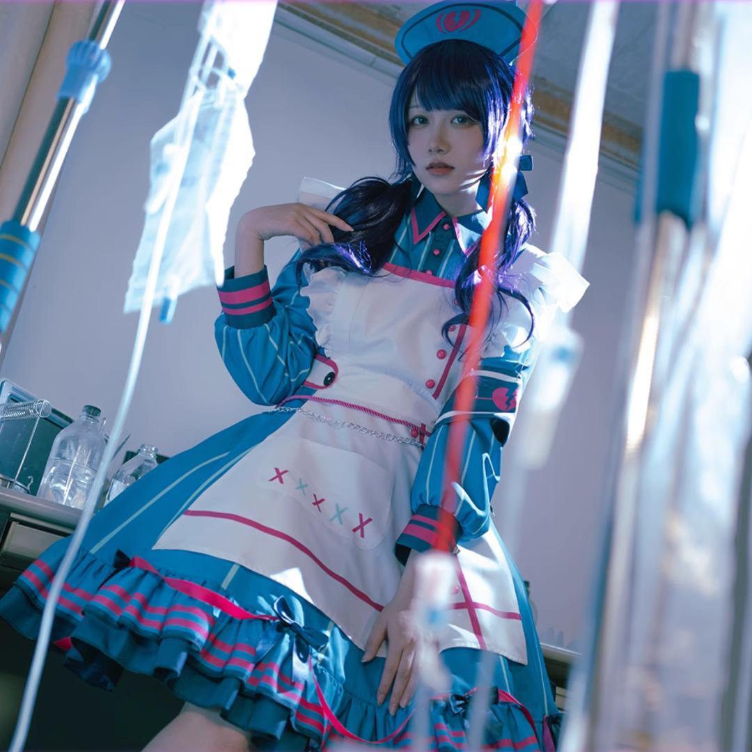 大人女性の プロジェクトセカイ てりぶる コスプレ ナース 朝比奈まふゆ コスプレ衣装