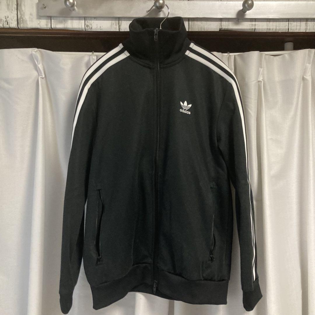 adidas ベッケンバウアー　トラックジャケット　黒　美品 美品】adidas ベッケンバウアー トラックジャケット ブラック M