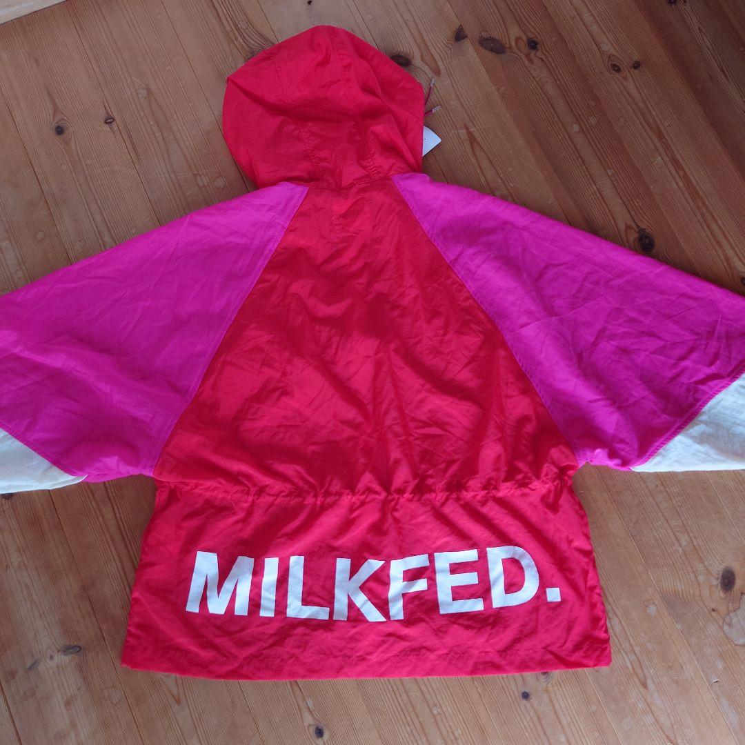 MILKFED. レッドピンク配色ナイロンジャンパー ミルクフェド 新品未使用