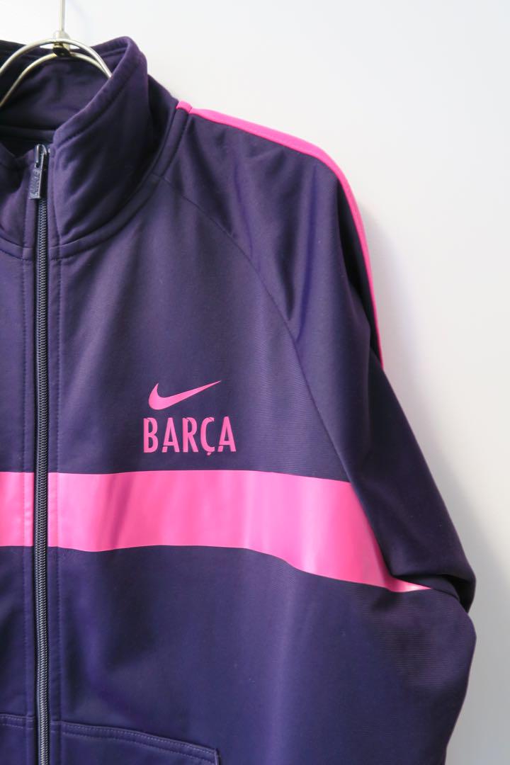 90s 00s Nike BARÇA ジャケット 紫 ピンク　ジャージ