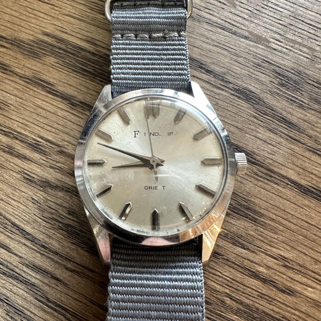 Orient フレンドシップ　NATOベルト　ヴィンテージ　レトロ時計　手巻き