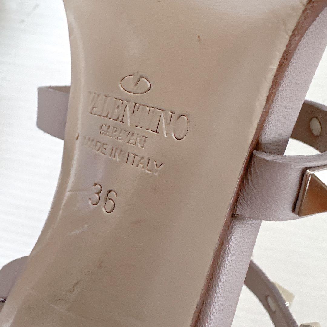 VALENTINO ヴァレンティノ　ロックスタッズ　ストラップ　サンダル　36