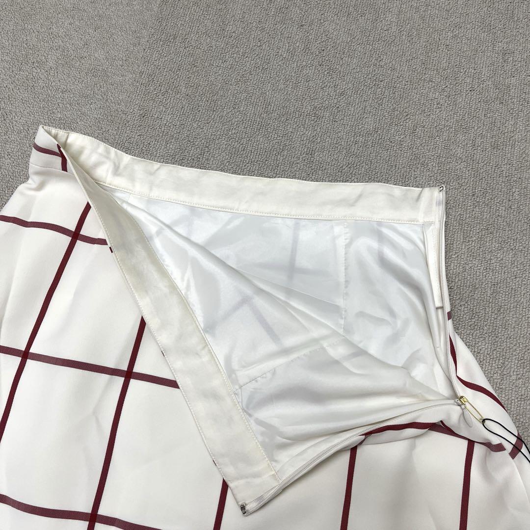 ★新品★ ADORE フレアスカート　ベージュ　チェック柄　Mサイズ　レディース