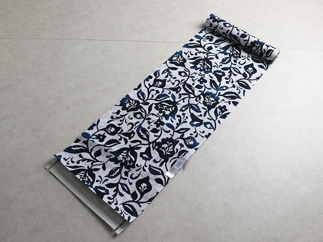 新品】ブランド VIVI 浴衣反物 綿生地 モダン唐草柄 02180n