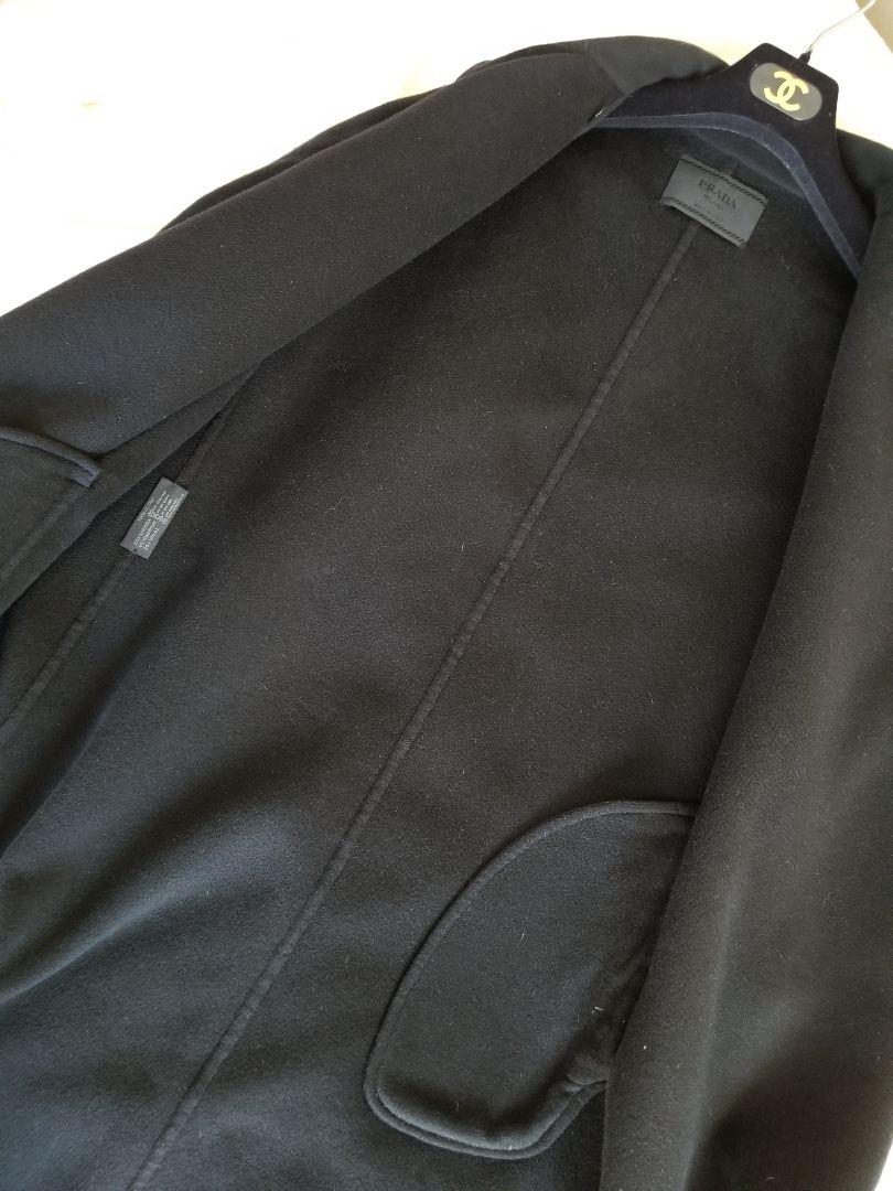 最終セール ダブルフェイス ブラックコート b8lN7-m47107003273 PRADA プラダ 限定25%OFF