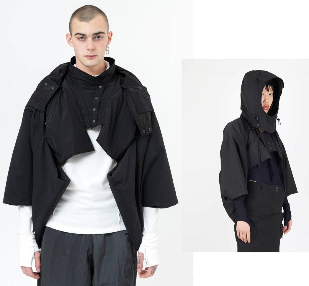 美品20AW Hyein Seo ショート 中綿 変形 ジャケット 304L 大量注文受付 美品20AW 304L▲ ジャケット 変形 中綿 ショート Seo Hyein ダウンジャケット