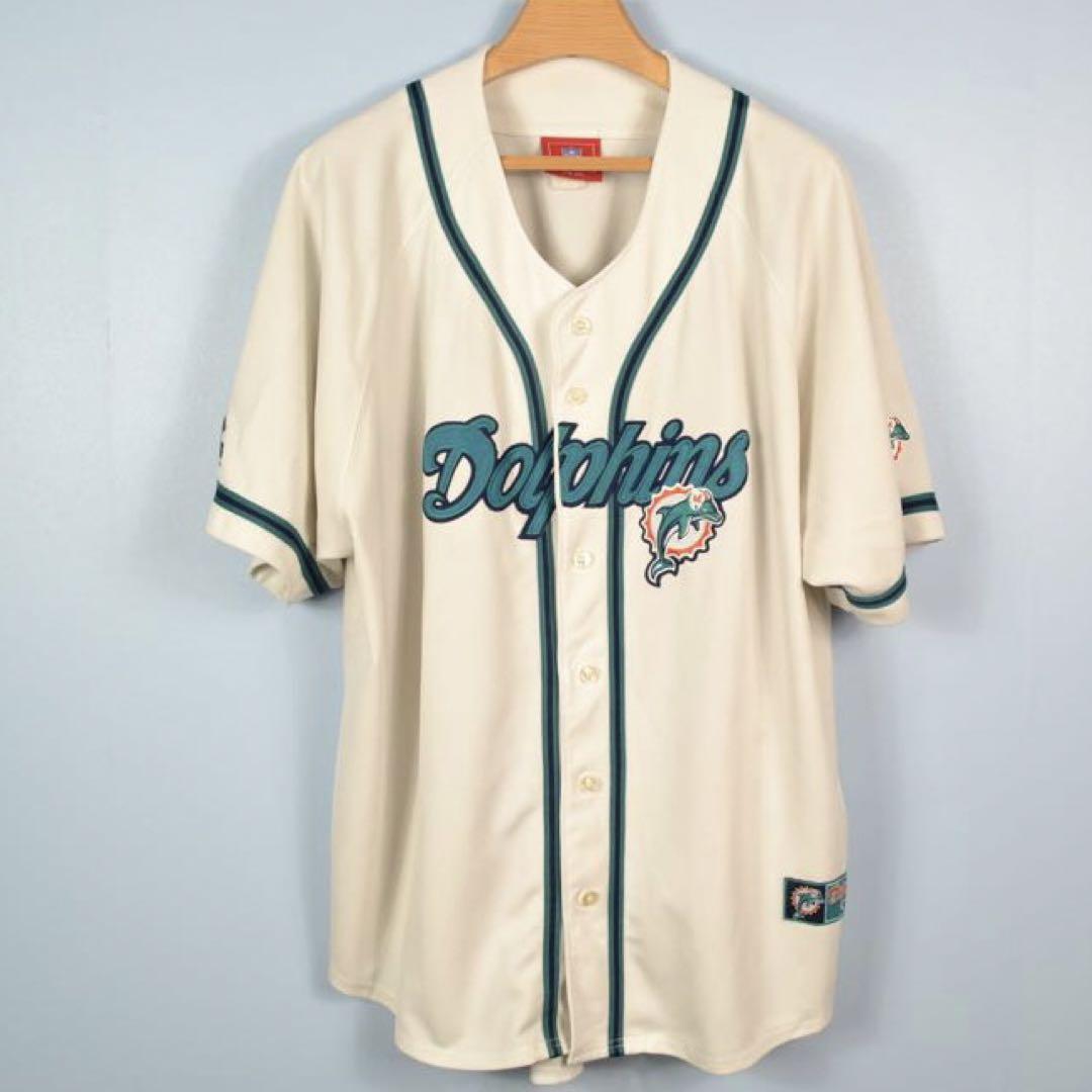 マイアミ・ドルフィンズ ベースボールシャツ NFL サイズ2XL