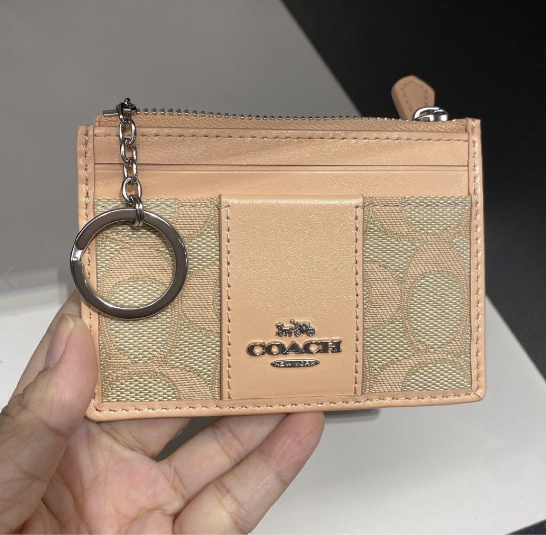 COACH コーチ ミニ  ID ケース・シグネチャー コインケース 本革
