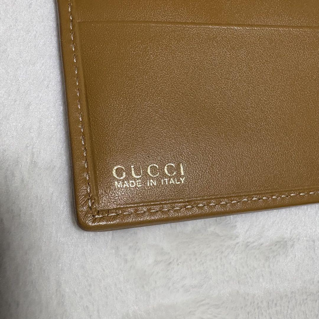 超希少！　GUCCI グッチ　二つ折り財布　メンズ　シマ　GG 箱付き