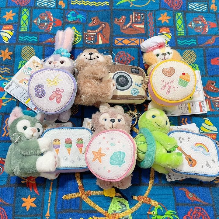 セイチーズ ダッフィー&フレンズ ぬいぐるみ付きミニポーチ6個セット