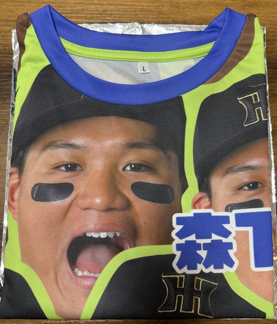 阪神タイガース シークレット 選手顔柄Tシャツ 甲子園 森下翔太 1