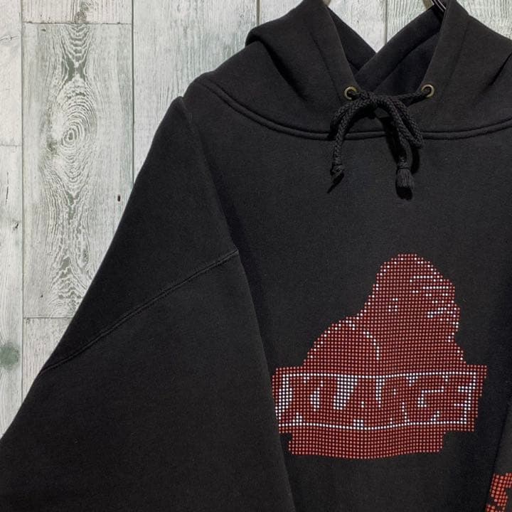 激レア】X-LARGEエクストララージ☆デカロゴ スウェットパーカー 黒XL