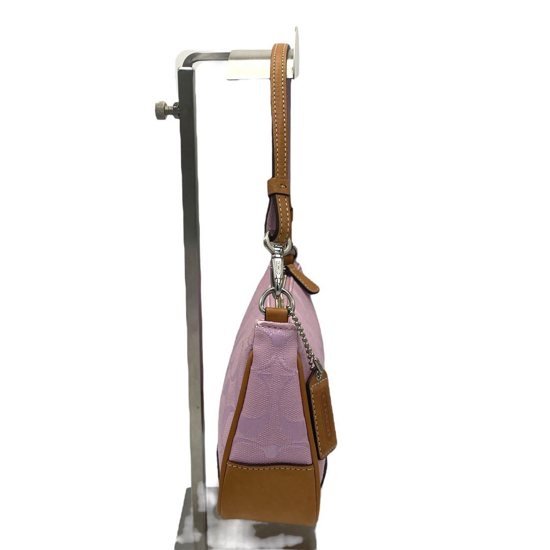 【希少色】【美品 】COACH アクセサリーポーチ シグネチャーピンク 6094