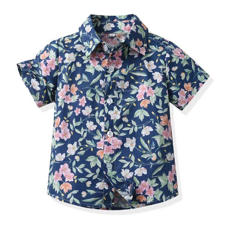 子供服 ベビー服 男の子 アロハシャツ 半袖シャツ キッズ ジュニア