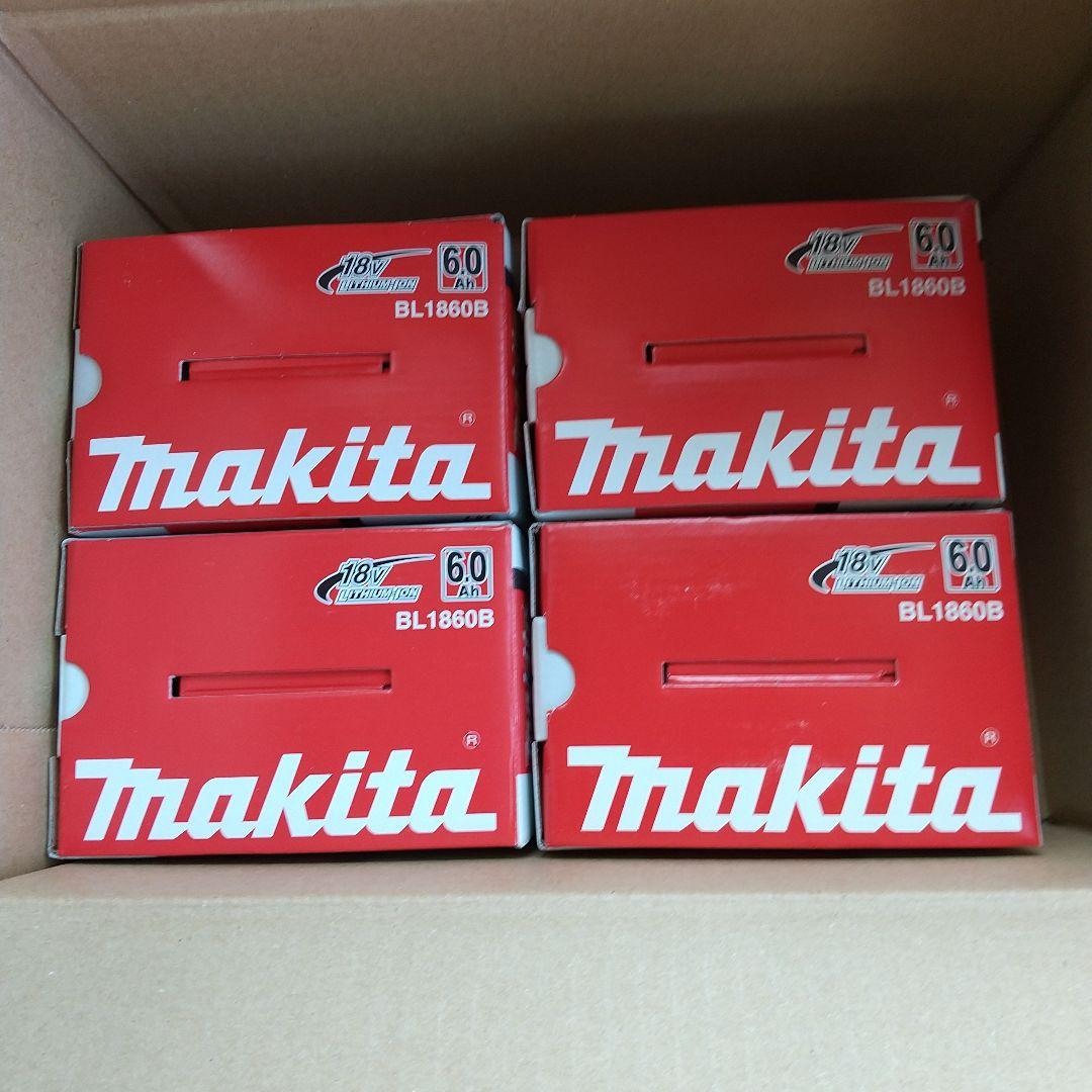 マキタ18V リチウムイオンバッテリー BL1860B 6.0Ah 4個セット