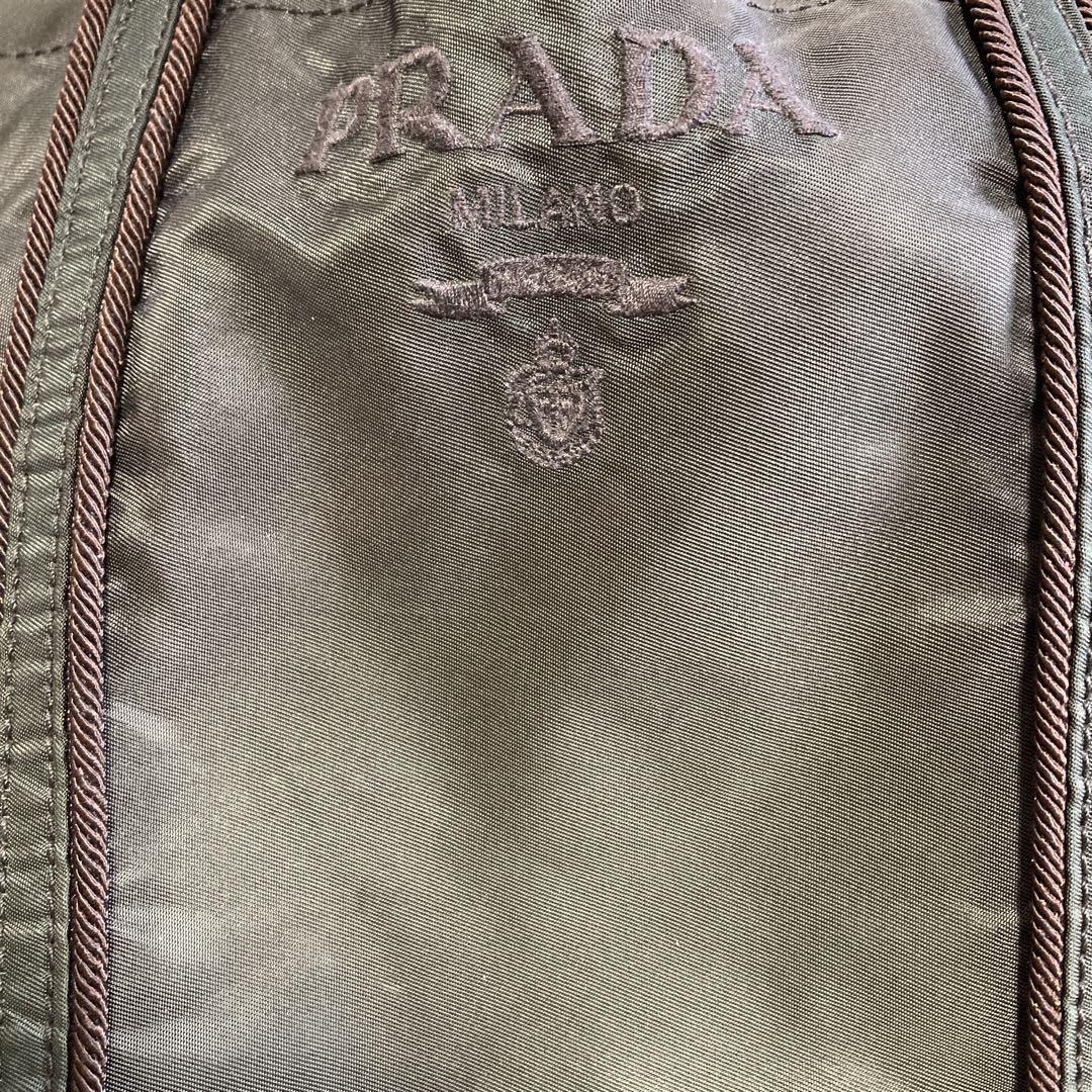 PRADA ダークグリーン ハンドバッグ