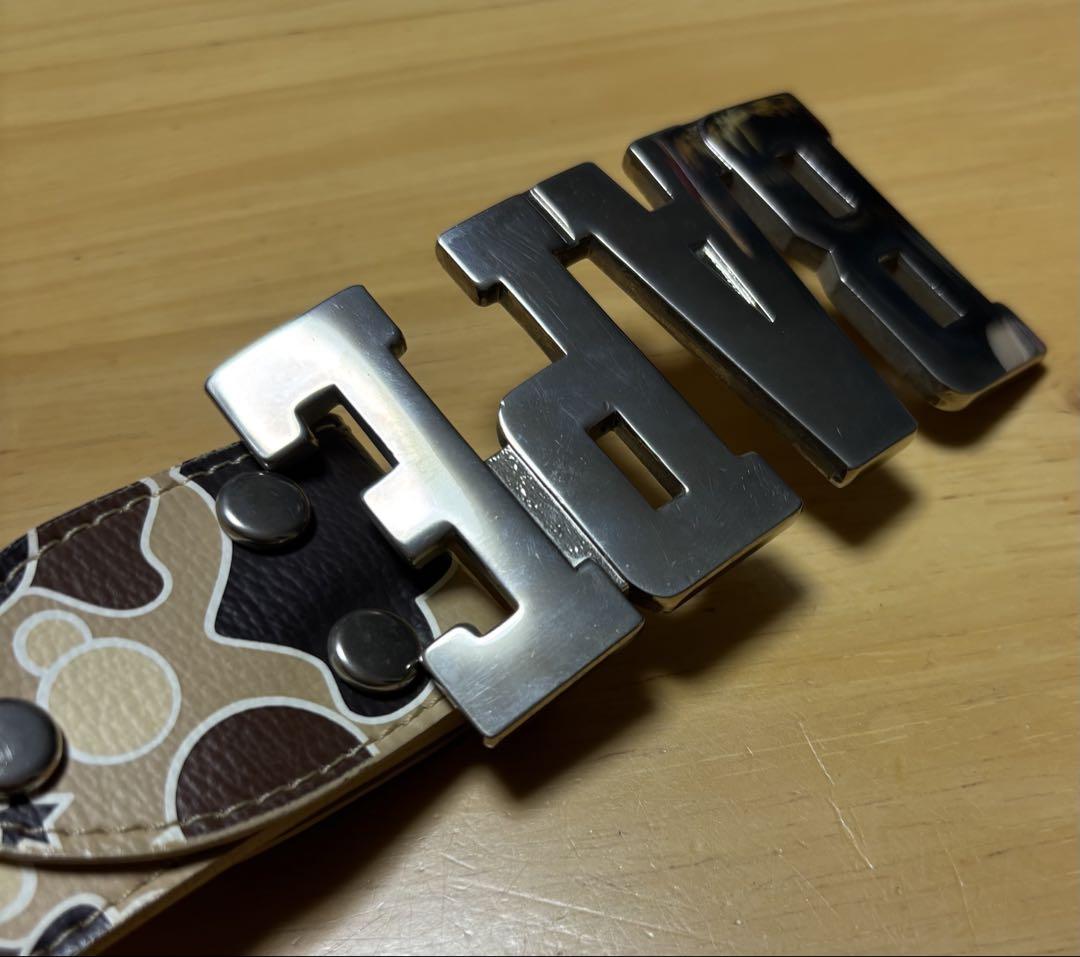 BAPE A Bathing Ape エイプ アベイシングエイプ ベルト L