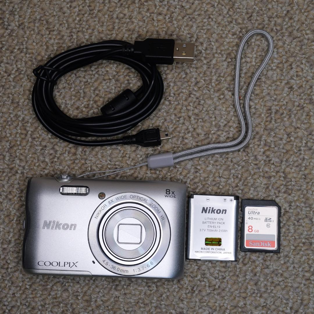 【1242】Wi-Fi対応 Nikon COOLPIX A300（シルバー）