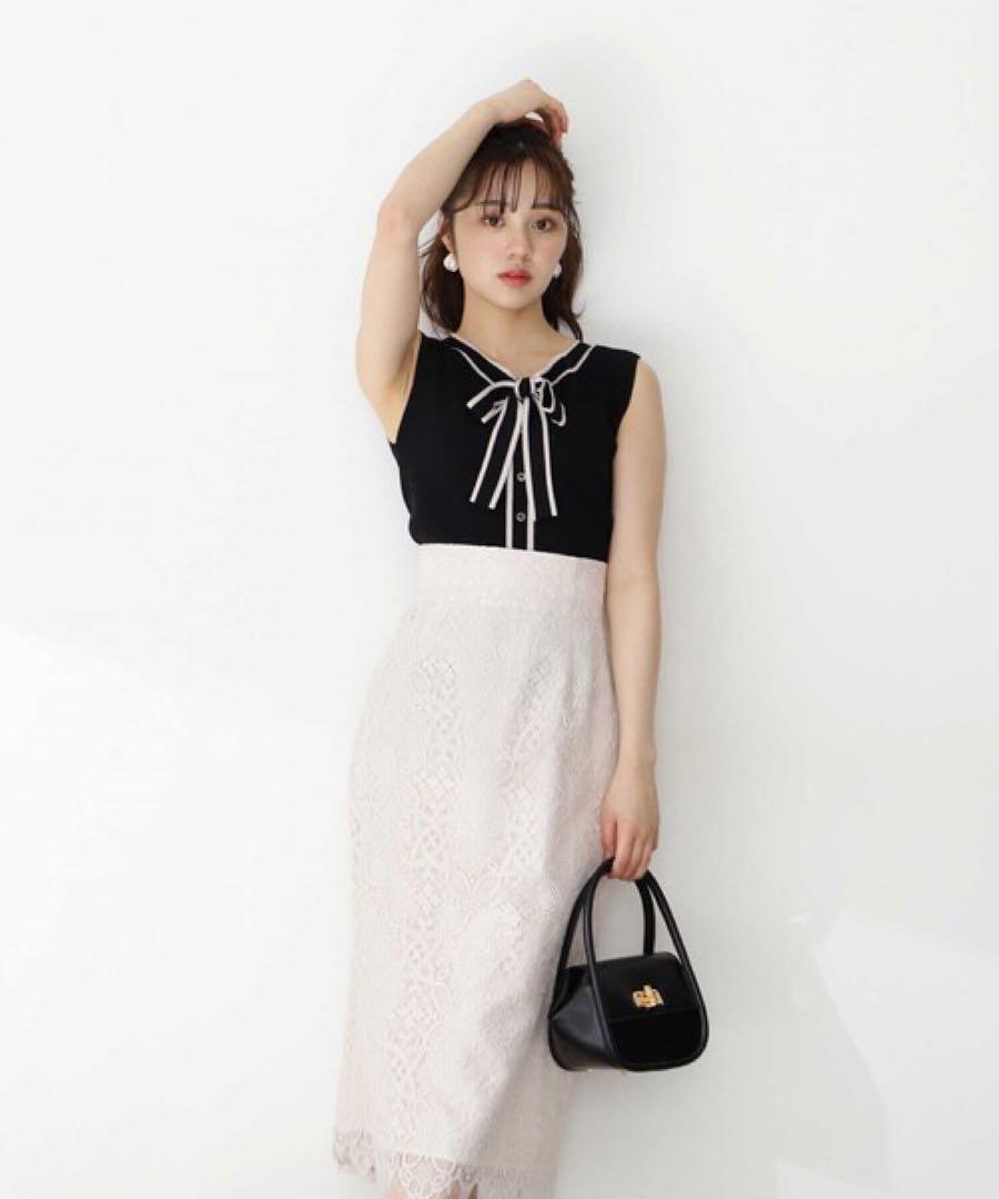 PROPORTIONBODYDRESSINGバイカラー2wayニットプルオーバー