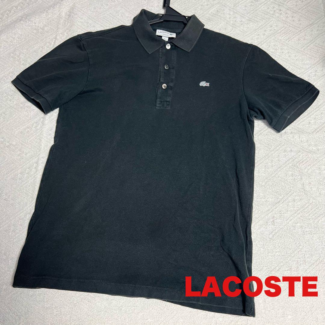 LACOSTE FR3表記メンズゆったりSサイズ　ポロシャツ　ラコステ
