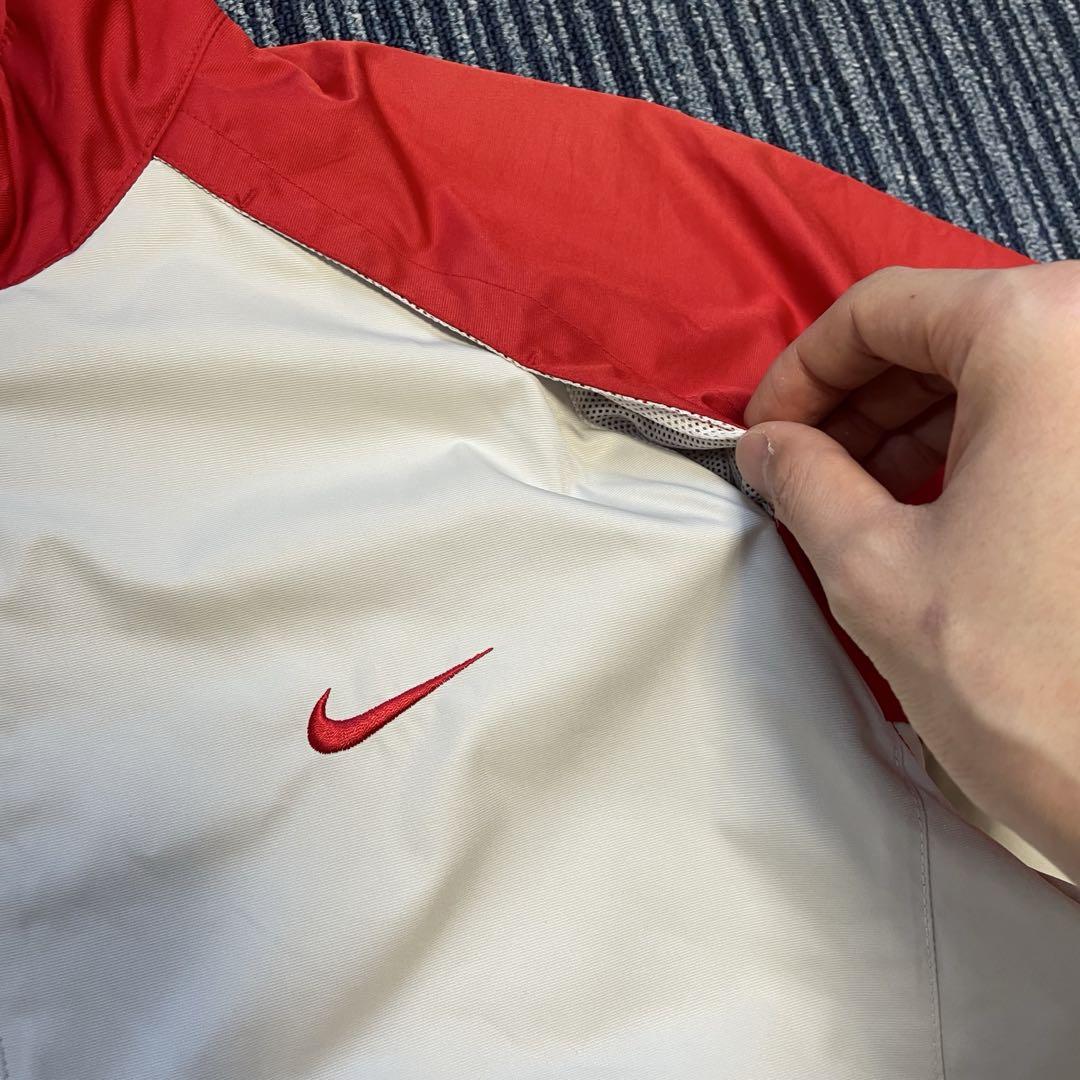 00s】NIKEゴルフ 半袖 ハーフジップ ナイロンプルオーバー Y2K
